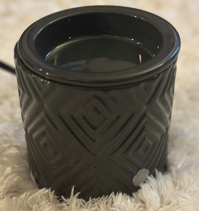 black wax warmer for candle melts
